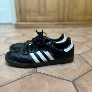 Adidas Samba OG Leather Black and White Shoes